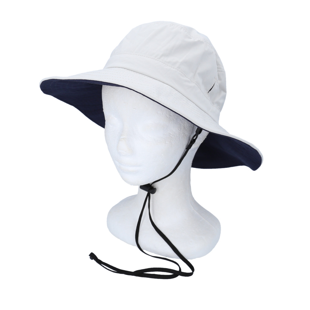 日よけ帽子 レディース 紐付き 通販 一級遮光 生地 日除け帽子 アドベンチャーハット サファリハット 日よけ 帽子 日除け ハット あごひも あご紐  日よけ帽子 | HIDE | 06
