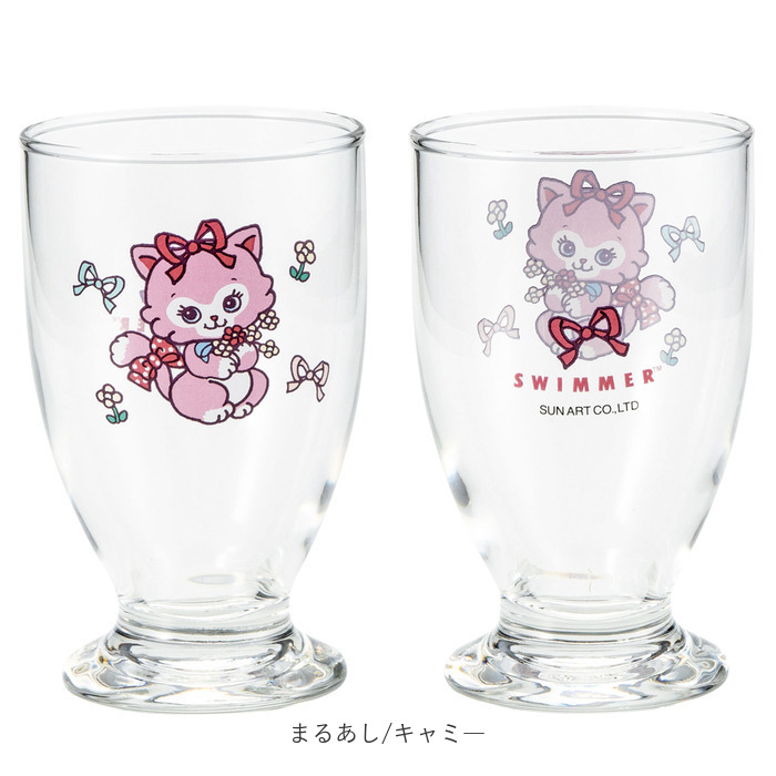 脚付きグラス 日本製 通販 グラス 脚付き ガラス製 コップ ガラスコップ カップ 透明 かわいい キャラクター レトロ おしゃれ 可愛い 脚付きグラス | サンアート | 22