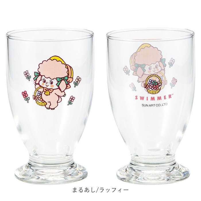 脚付きグラス 日本製 通販 グラス 脚付き ガラス製 コップ ガラスコップ カップ 透明 かわいい キャラクター レトロ おしゃれ 可愛い 脚付きグラス | サンアート | 23