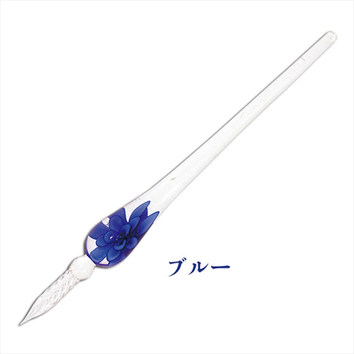 サン宝石 ガラスペン 通販 お花入り 硝子ペン 万年筆 つけペン ガラス