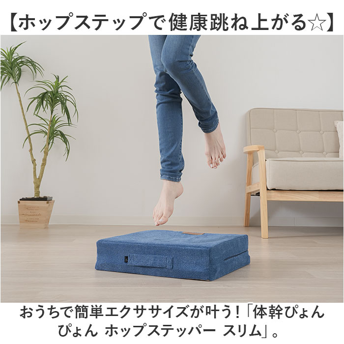 体幹ぴょんぴょん ホップステッパー スリム 通販 トランポリンクッション 踏み台昇降 トランポリン クッション オットマン エクササイズ 体幹ぴょんぴょん | ニーズ | 03