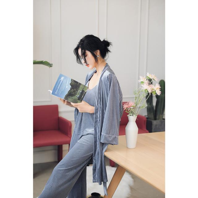 ルームウェア 通販ルームウェア 上下セット 冬 ガウン 春 秋 長袖 ロングガウン カーディガン レディース 大きいサイズ セクシー ロングガウン  ルームウェア | BACKYARD FAMILY | 04