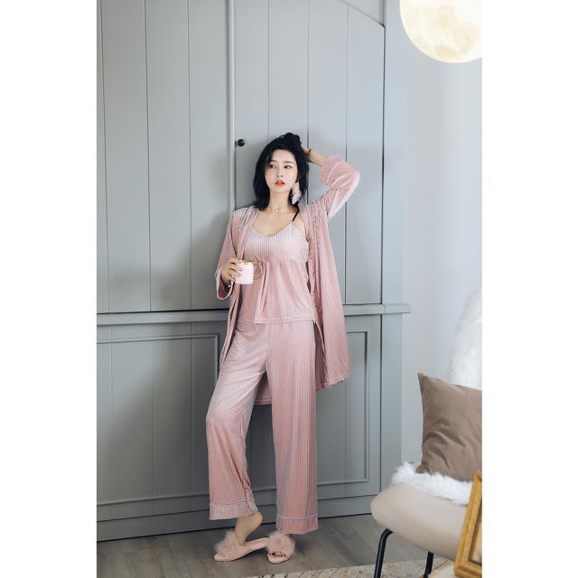 ルームウェア 通販ルームウェア 上下セット 冬 ガウン 春 秋 長袖 ロングガウン カーディガン レディース 大きいサイズ セクシー ロングガウン  ルームウェア | BACKYARD FAMILY | 03