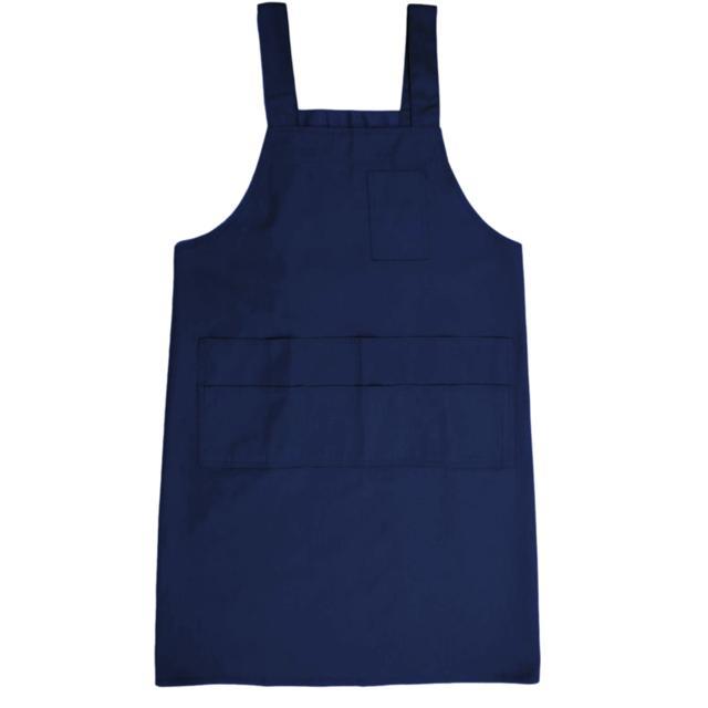 エプロン 通販エプロン h型 H型 レギュラー丈 ノーアイロン ポケット たくさん 多い ６つ かぶり T1-3 無地 薄手 洗濯 楽々 らくちん 定番エプロン  エプロン |  | 02