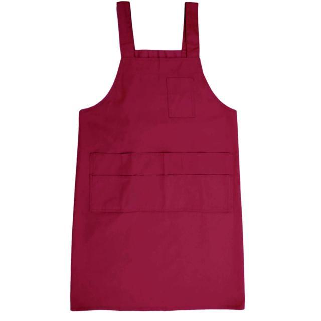 エプロン 通販エプロン h型 H型 レギュラー丈 ノーアイロン ポケット たくさん 多い ６つ かぶり T1-3 無地 薄手 洗濯 楽々 らくちん 定番エプロン  エプロン |  | 03