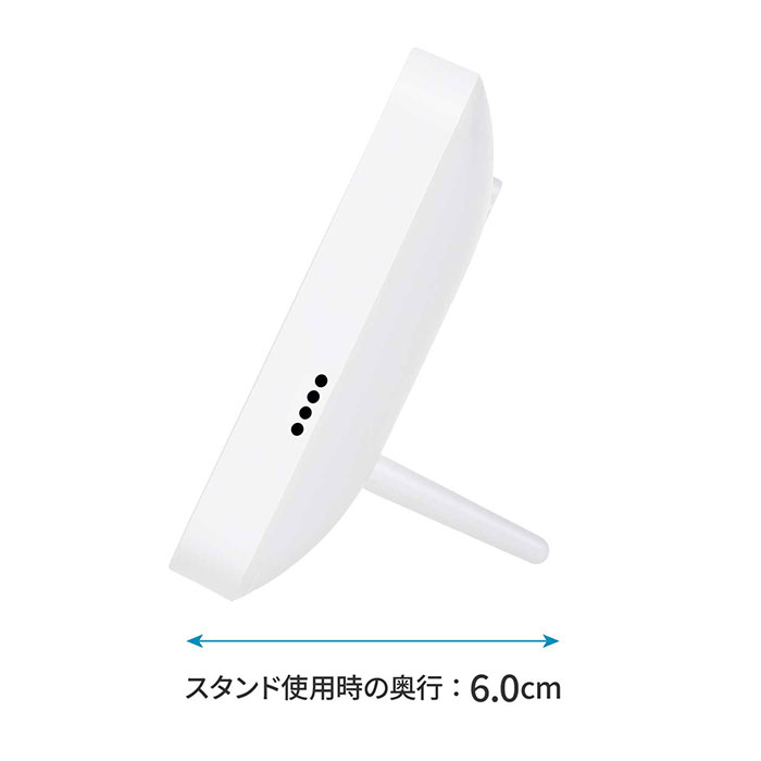無線LAN時計 mag T801 通販 ノア精密 デジタル時計 湿度計 温度計 カレンダー時計 デジタル温度計 デジタル湿度計 デジタル置時計 無線LAN時計 |  | 10