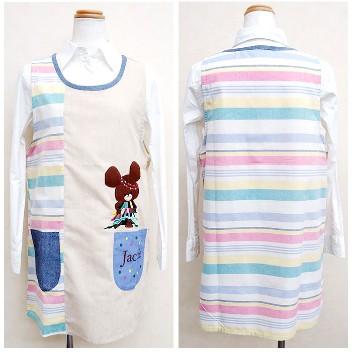 保育士 エプロン キャラクター 通販 ワークエプロン 前掛 前掛け 割烹着 綿混 キュート 柄 レディース メンズ ユニセックス 料理 ギフト 贈り物 かわいい | ブランド登録なし | 15