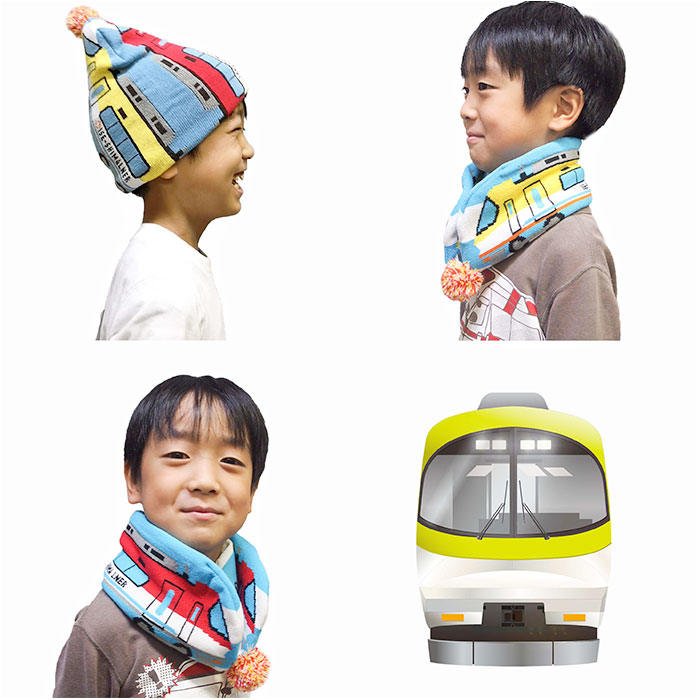 ニット帽 キッズ 通販 鉄マフぼう マフラー 2WAY 鉄道 電車 新幹線 男の子 ニットワッチ 防寒対策 かわいい 可愛いおしゃれ ビーニー ニットマフラー ニット帽 |  | 22