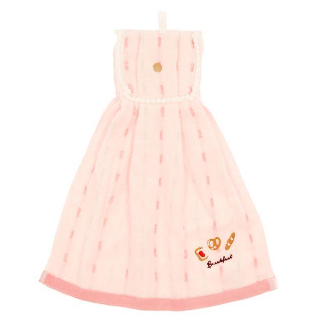 ドレスタオル 通販 綿100％ 綿 無撚糸 柔らかい ハリネズミ ブレックファースト レモン タオル 台所 キッチン トイレ 洗面所 ボタン付 ナチュラル  ドレスタオル |  | 03