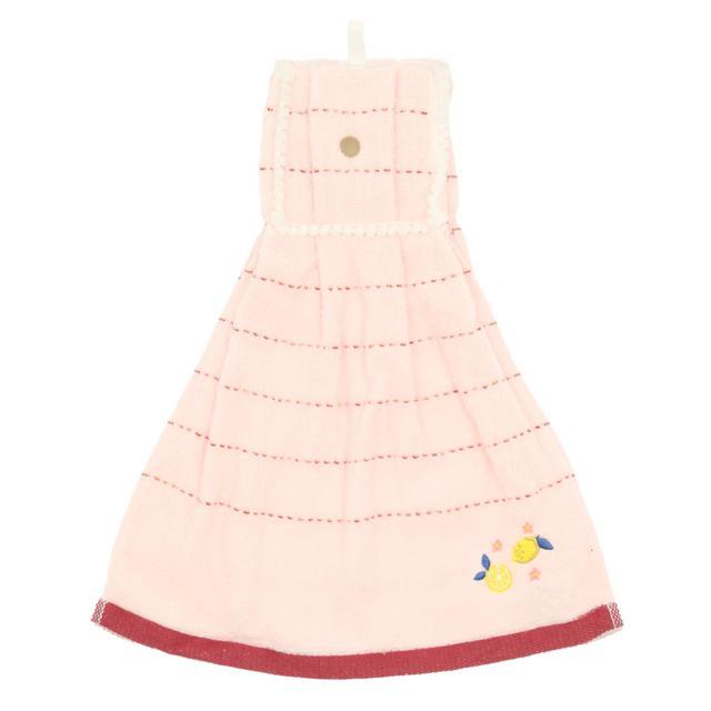 ドレスタオル 通販 綿100％ 綿 無撚糸 柔らかい ハリネズミ ブレックファースト レモン タオル 台所 キッチン トイレ 洗面所 ボタン付 ナチュラル  ドレスタオル |  | 05