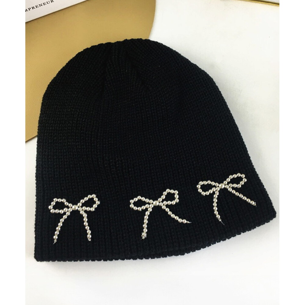 ニット帽 レディース 通販 Diamond Hearts ダイヤモンドハーツ ビーズリボン ニットビーニー ビーニー ニットキャップ 帽子 キャップ おしゃれ ニット帽 |  | 01