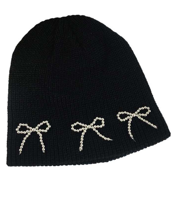 ニット帽 レディース 通販 Diamond Hearts ダイヤモンドハーツ ビーズリボン ニットビーニー ビーニー ニットキャップ 帽子 キャップ おしゃれ ニット帽 |  | 04
