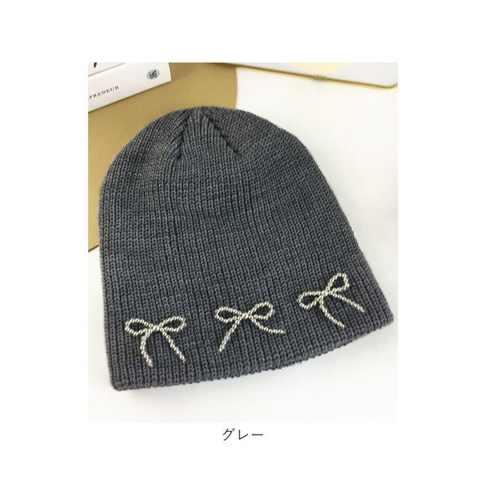 ニット帽 レディース 通販 Diamond Hearts ダイヤモンドハーツ ビーズリボン ニットビーニー ビーニー ニットキャップ 帽子 キャップ おしゃれ ニット帽 |  | 10