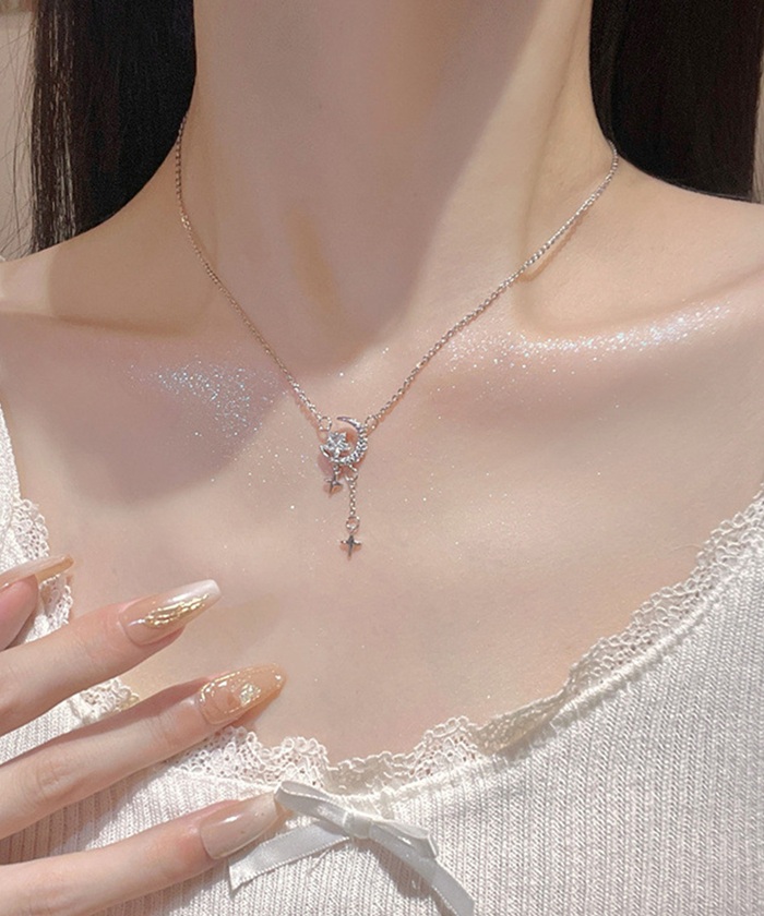ネックレス レディース シルバー シンプル 通販 ペンダント 首飾り ジュエリー アクセサリー 月 星 大人 かわいい おしゃれ 可愛い オシャレ 女性 |  | 02