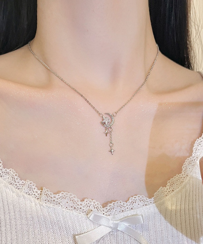ネックレス レディース シルバー シンプル 通販 ペンダント 首飾り ジュエリー アクセサリー 月 星 大人 かわいい おしゃれ 可愛い オシャレ 女性 |  | 04