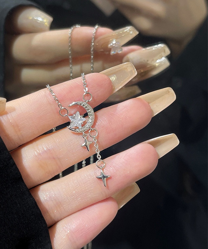 ネックレス レディース シルバー シンプル 通販 ペンダント 首飾り ジュエリー アクセサリー 月 星 大人 かわいい おしゃれ 可愛い オシャレ 女性 |  | 05