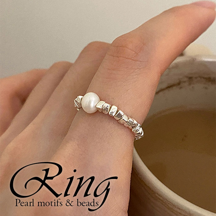 Yahoo! Yahoo!ショッピング(ヤフー ショッピング)リング レディース 通販 ダイヤモンドハーツ rng-0010 Diamond Hearts 指輪 アクセサリー パールモチーフビーズリング フェイクパール 女性 シンプル