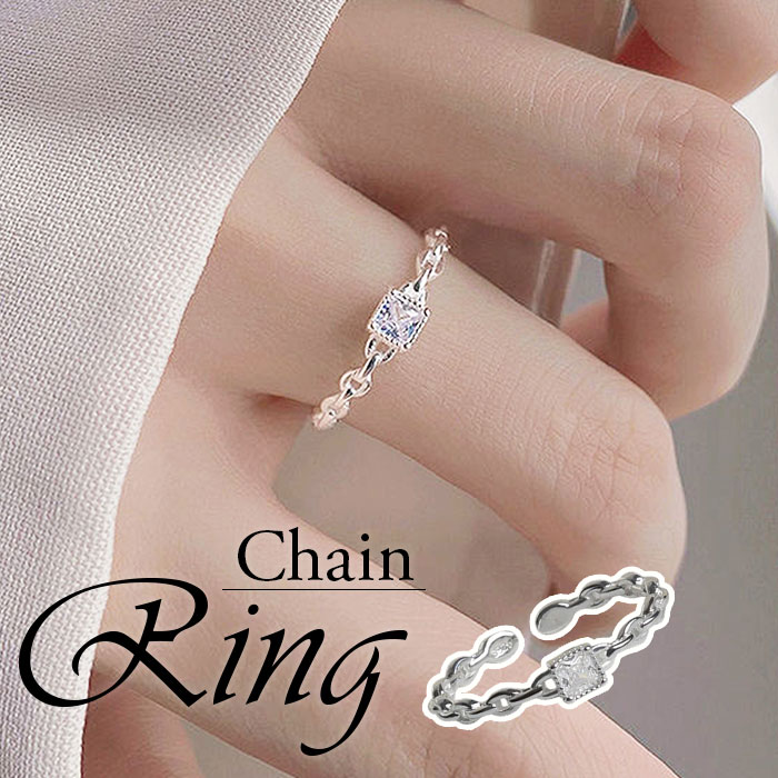Yahoo! Yahoo!ショッピング(ヤフー ショッピング)チェーン フリーサイズ リング 通販 ダイヤモンドハーツ rng-0100 Diamond Hearts 指輪 アクセサリー レディース チェーンリング 女性 シンプル プレゼント