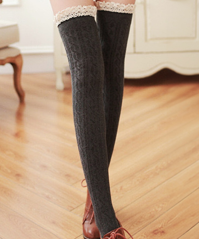 ニーハイソックス レディース 通販 Diamond Hearts ダイヤモンドハーツ フリル付き ニーハイ ソックス オーバーニー 伸縮性 ハイソックス ニーハイソックス |  | 16