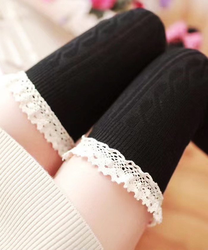 ニーハイソックス レディース 通販 Diamond Hearts ダイヤモンドハーツ フリル付き ニーハイ ソックス オーバーニー 伸縮性 ハイソックス ニーハイソックス |  | 06