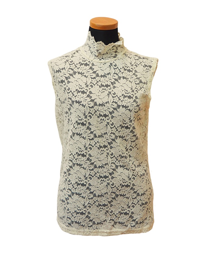 ハイネック レース タンクトップ 通販 ノースリーブ 透け感 トップス ハイネックレースインナー 袖なし 総レース レディース 大人 かわいい きれいめ 上品 |  | 20