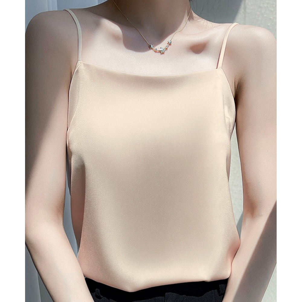 キャミソール カップなし 通販 サテン キャミ サテンキャミ さらさら 透けにくい レディース トップス インナー 大人 かわいい きれいめ 上品 シンプル |  | 10
