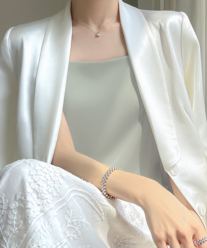 キャミソール カップなし 通販 サテン キャミ サテンキャミ さらさら 透けにくい レディース トップス インナー 大人 かわいい きれいめ 上品 シンプル |  | 21