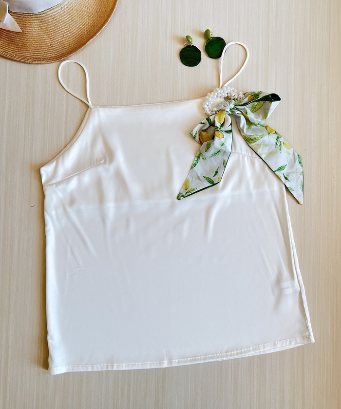 キャミソール カップなし 通販 サテン キャミ サテンキャミ さらさら 透けにくい レディース トップス インナー 大人 かわいい きれいめ 上品 シンプル |  | 12