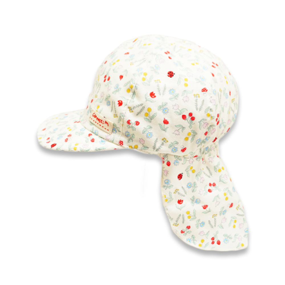 帽子 connect m 帽子 キッズ ゴム付き 通販 幼児 子供 こども 子ども キャップ ぼうし トドラーバオバブ あごゴム UVカット 日本製 つば 日よけ 首 綿 コットン |  | 01