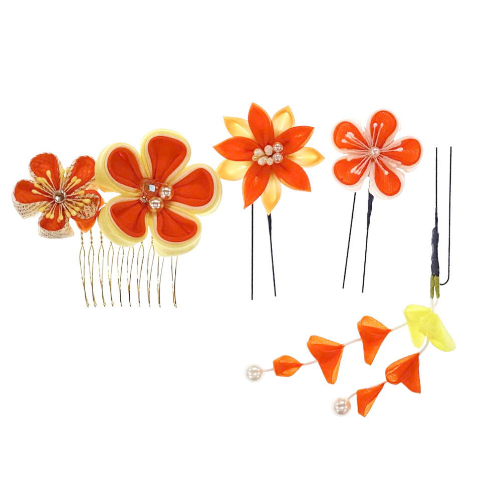 和装 髪飾り 通販 ヘアアクセサリー ヘアアクセ つまみ細工 へッドアクセサリー 着物 髪飾りセット uピン コーム ピン ヘアピン まとめ髪 お団子 ヘア 和装 |  | 04