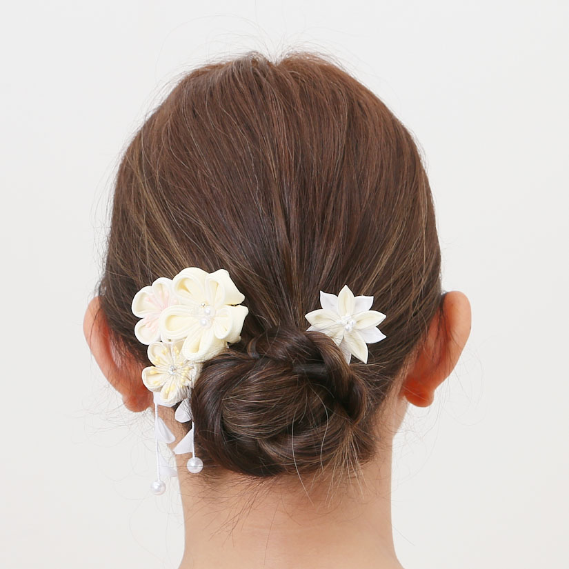 和装 髪飾り 通販 ヘアアクセサリー ヘアアクセ つまみ細工 へッドアクセサリー 着物 髪飾りセット uピン コーム ピン ヘアピン まとめ髪 お団子 ヘア 和装 |  | 07