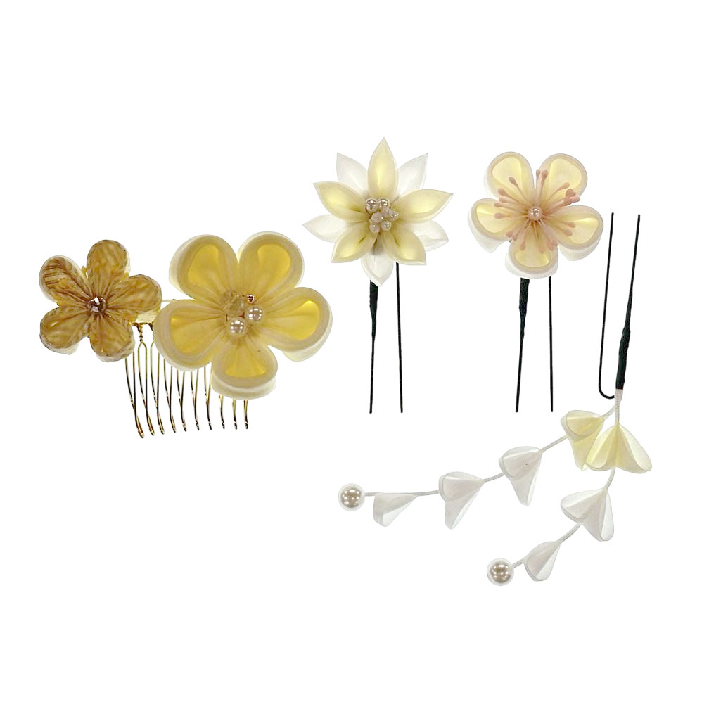 和装 髪飾り 通販 ヘアアクセサリー ヘアアクセ つまみ細工 へッドアクセサリー 着物 髪飾りセット uピン コーム ピン ヘアピン まとめ髪 お団子 ヘア 和装 |  | 09