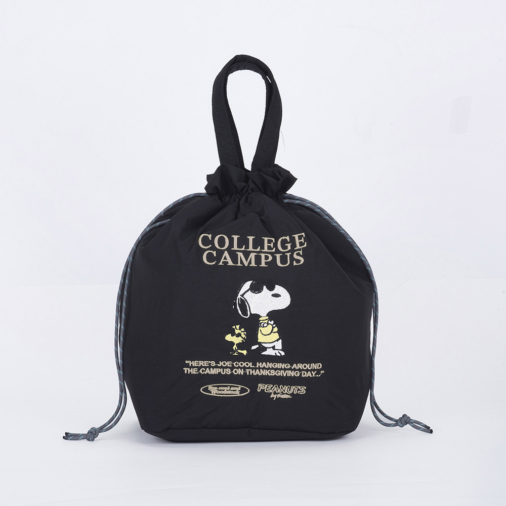 スヌーピー ランチバッグ 通販 ランチトート ランチトートバック 弁当袋 ランチ巾着袋 巾着バッグ 保冷バッグ 巾着トートバッグ 保冷 保温 スヌーピー | PEANUTS | 03