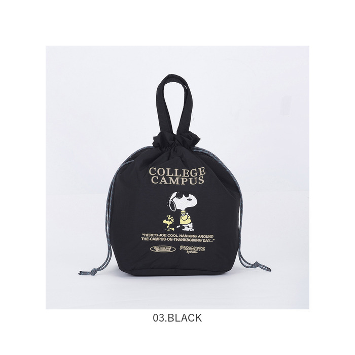 スヌーピー ランチバッグ 通販 ランチトート ランチトートバック 弁当袋 ランチ巾着袋 巾着バッグ 保冷バッグ 巾着トートバッグ 保冷 保温 スヌーピー | PEANUTS | 17