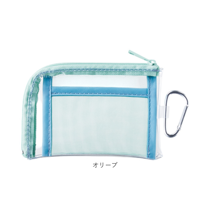 クリア ポーチ アクスタケース 通販 アクスタポーチ 缶バッチ 推し活 推しカラー 推し活グッズ アクスタ トレカ クリアポーチ カラビナ付 グッズ 推し色 クリア | BACKYARD FAMILY | 25