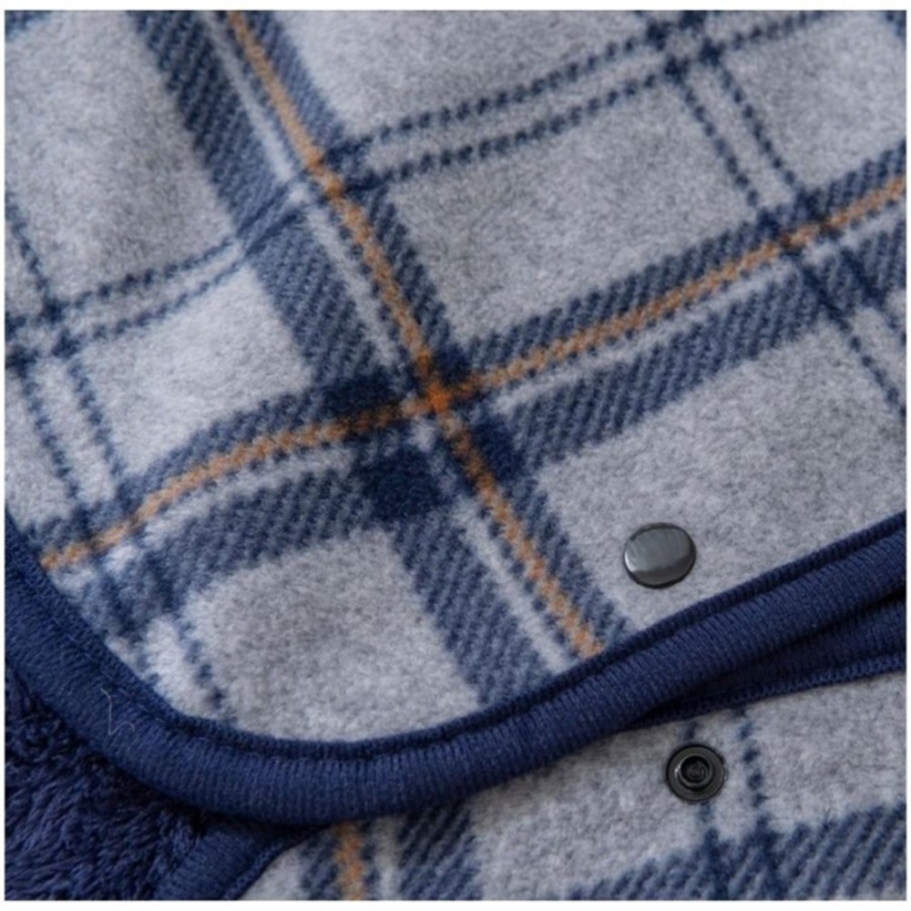 ブランケット ひざ掛け 通販 膝掛け 膝掛 ひざかけ 毛布 あたたかい 暖かい あったか 軽量 軽い 保温 ボタン付き ポケット付き スナップボタン ブランケット |  | 06