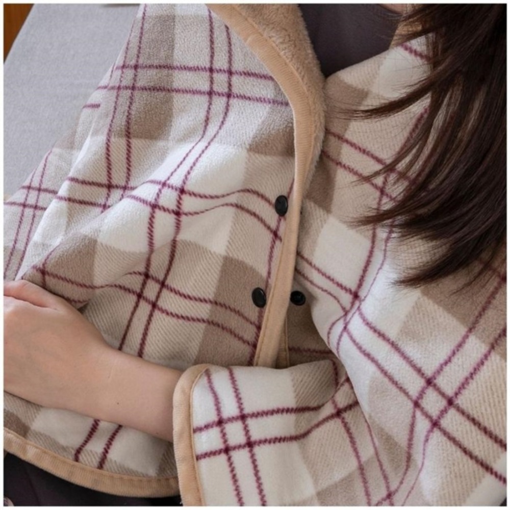 ブランケット ひざ掛け 通販 膝掛け 膝掛 ひざかけ 毛布 あたたかい 暖かい あったか 軽量 軽い 保温 ボタン付き ポケット付き スナップボタン ブランケット |  | 03