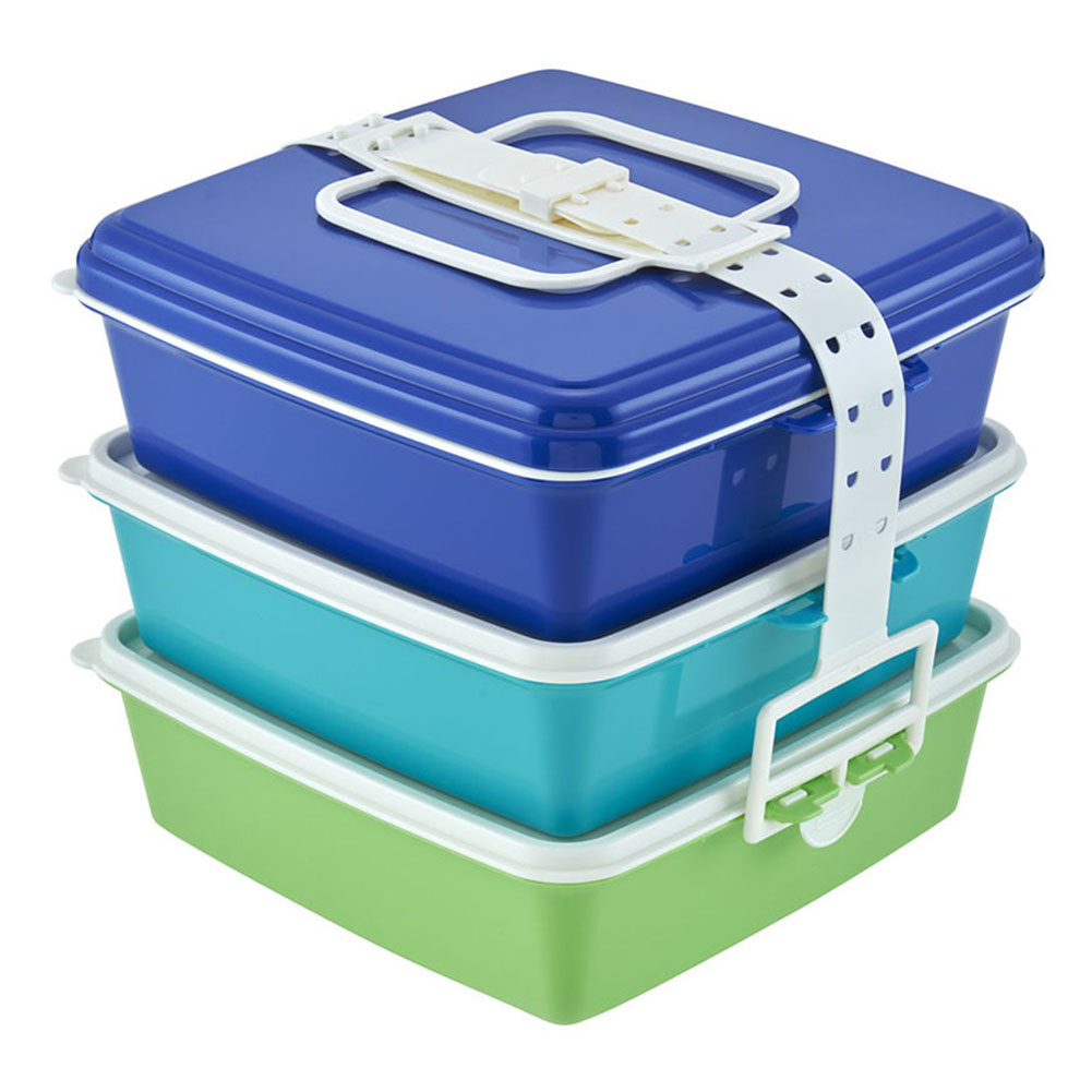 弁当箱 3段 大 通販 重箱 お重 3段 三段 スクエア型 角型 ランチボックス ランチBOX ピクニックケース 行楽弁当 コンパクト 大きい 大きめ 弁当箱 |  | 02