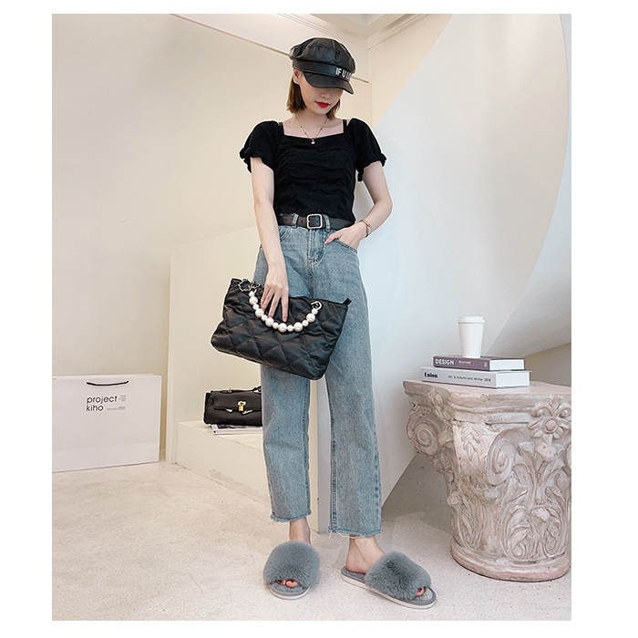 ふわもこあったか♪リアルファー☆ジャカードのルームスリッパ k-sandal03.jpg