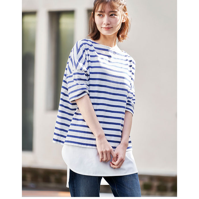 COGIT コジット おしりカバー シャツ 通販 履くだけ 体型カバー お腹周り カバー 腹巻 レイヤード 吸水 速乾 きれいめ 汗取り 腹巻き ハラマキ 長さ | COGIT | 04