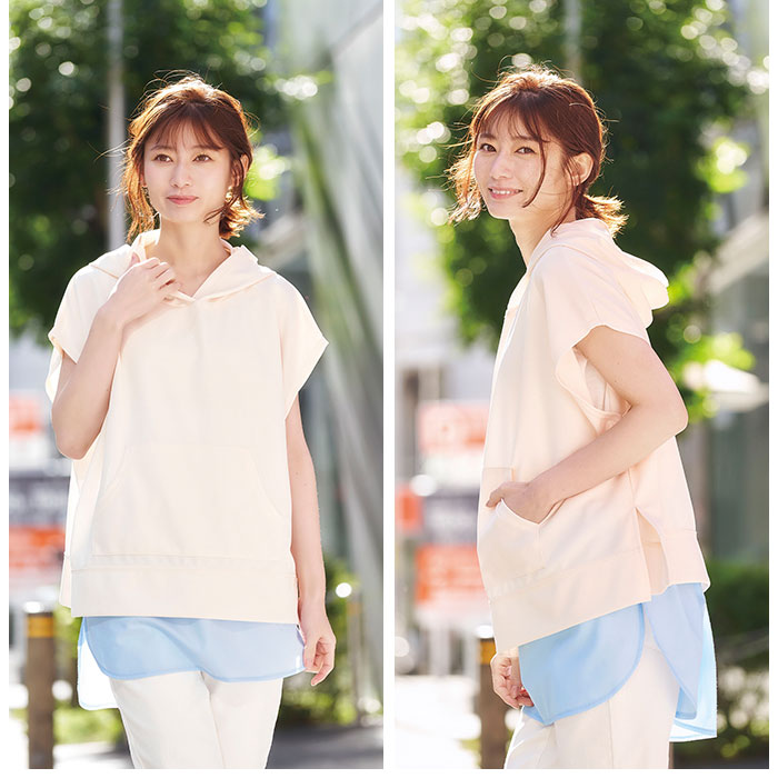 COGIT コジット おしりカバー シャツ 通販 履くだけ 体型カバー お腹周り カバー 腹巻 レイヤード 吸水 速乾 きれいめ 汗取り 腹巻き ハラマキ 長さ | COGIT | 06