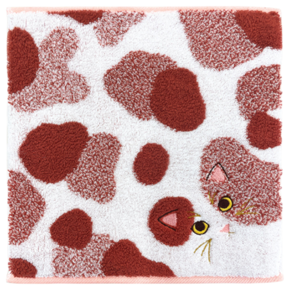 今治タオル ハンカチ 25cm×25cm 通販 日本製 プレーリードッグ UNJ-80 毛並みハンカチ タオルハンカチ ハンドタオル ハンカチタオル 猫 ねこ 刺繍 今治タオル |  | 05