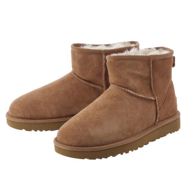 UGG ムートンブーツ アグ レディース ブーツ ムートン シープスキン W Classic Mini II クラシックミニ 2 羊皮 毛皮  Australia オーストラリア