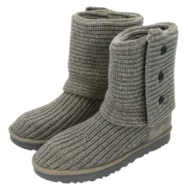 ブーツ UGG ブーツ 通販 レディース ニットブーツ あったか ウール ニット 軽量 サイドボタン アグ CLASSIC CARDY クラシック カーディ 1016555 US5 US6 US7 US8 | UGG | 02