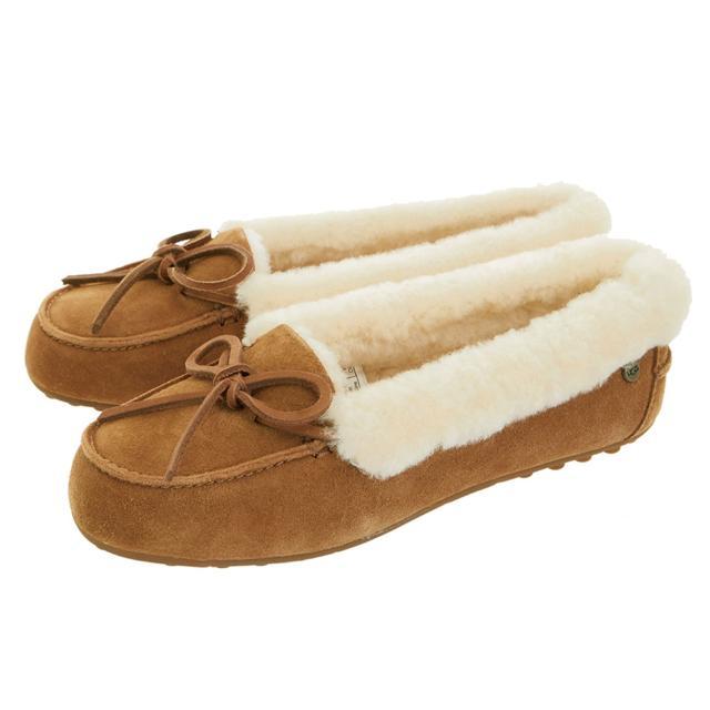 UGG モカシン レディース アグ ソラーナ スリッポン リボン 本革 羊革