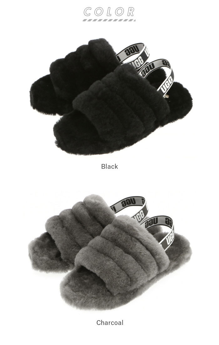 ugg サンダル ファー 好評 フラッフ イヤー スライド FLUFF YEAH