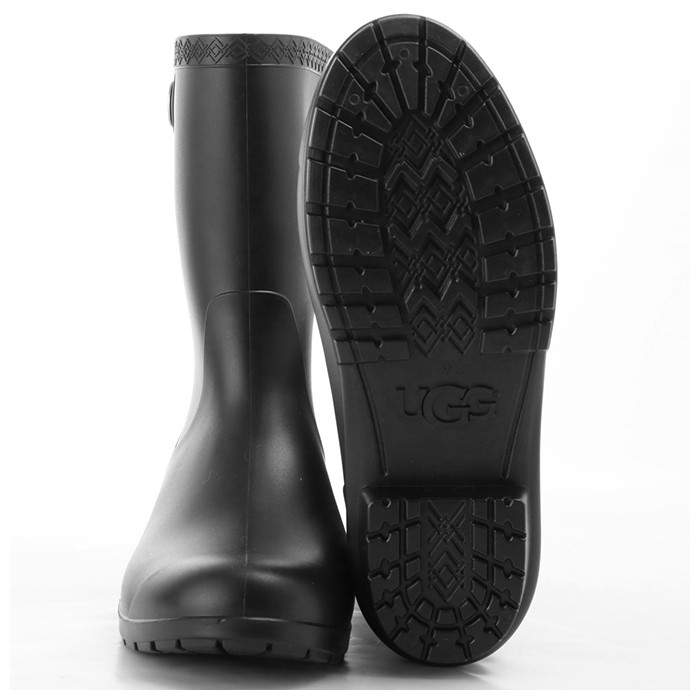 UGG 防水レインブーツ ブラック　23センチ UGG ugg 通販ugg ブーツ アグ レインブーツ マット pvc 約 22cm