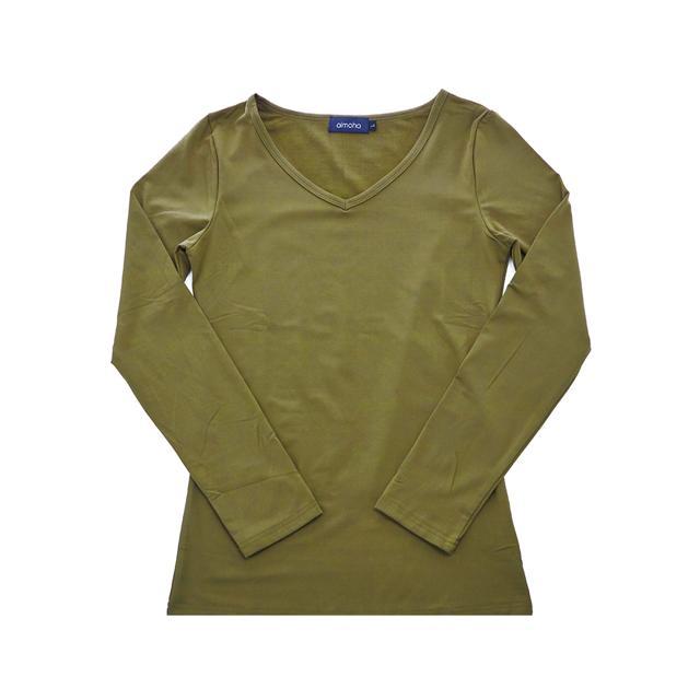 裏起毛 カットソー 大きいサイズ レディース 通販 あったか 暖か 暖かい インナー トップス タートルネック クルーネック Vネック ハイネック モコモコ 裏起毛 |  | 16