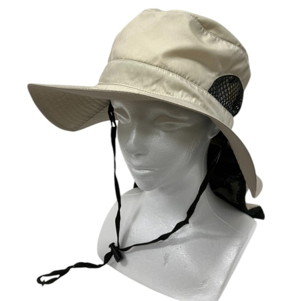 UVカット 帽子 レディース 日よけ 首の後ろ 通販 サファリハット 折りたたみ帽子 つば広帽子 撥水 おりたたみ 折りたたみ 夏 春 秋 アウトドア 運動会  UVカット | BACKYARD FAMILY | 01