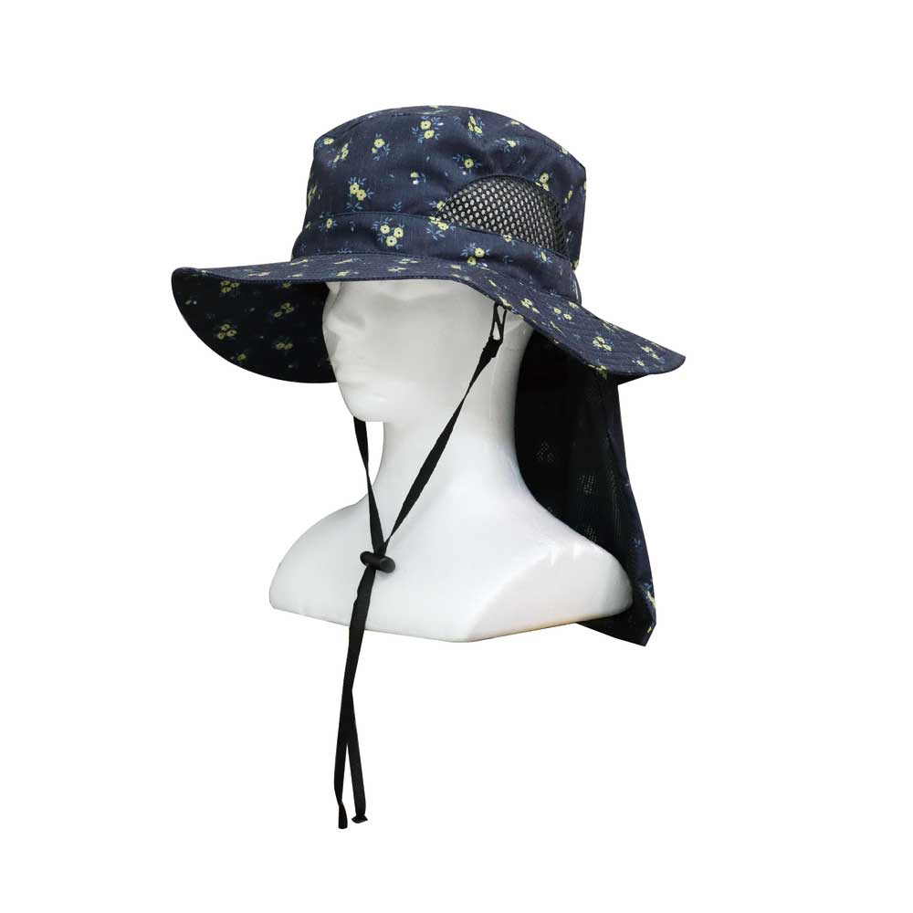 UVカット 帽子 レディース 日よけ 首の後ろ 通販 サファリハット 折りたたみ帽子 つば広帽子 撥水 おりたたみ 折りたたみ 夏 春 秋 アウトドア 運動会  UVカット | BACKYARD FAMILY | 03